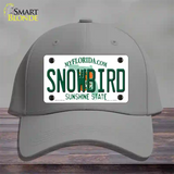 Snowbird Florida Novelty License Plate Hat Cotton / Gray