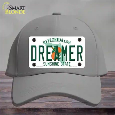 Dreamer Florida Novelty License Plate Hat Cotton / Gray