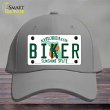 Biker Florida Novelty License Plate Hat Cotton / Gray