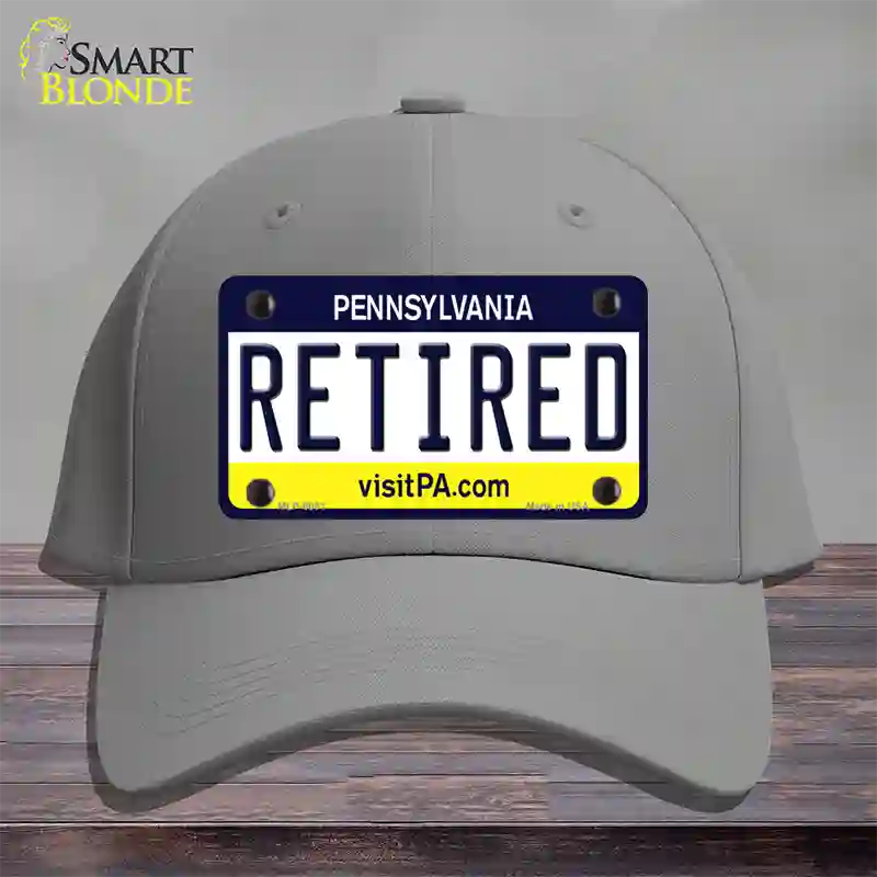 Retired Pennsylvania State Novelty License Plate Hat Cotton / Gray