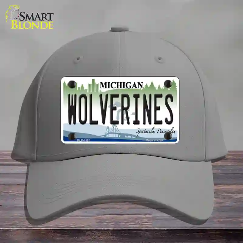 Michigan Wolverines Novelty License Plate Hat Cotton / Gray