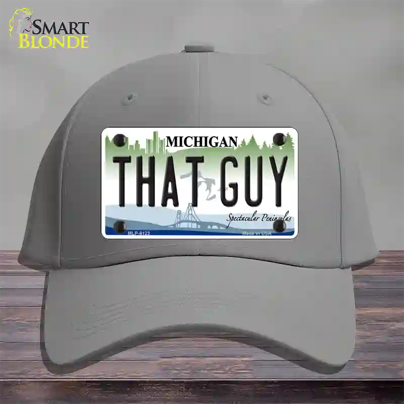 That Guy Michigan Novelty License Plate Hat Cotton / Gray