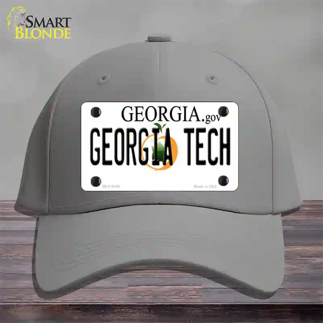 Georgia Tech Novelty License Plate Hat Cotton / Gray