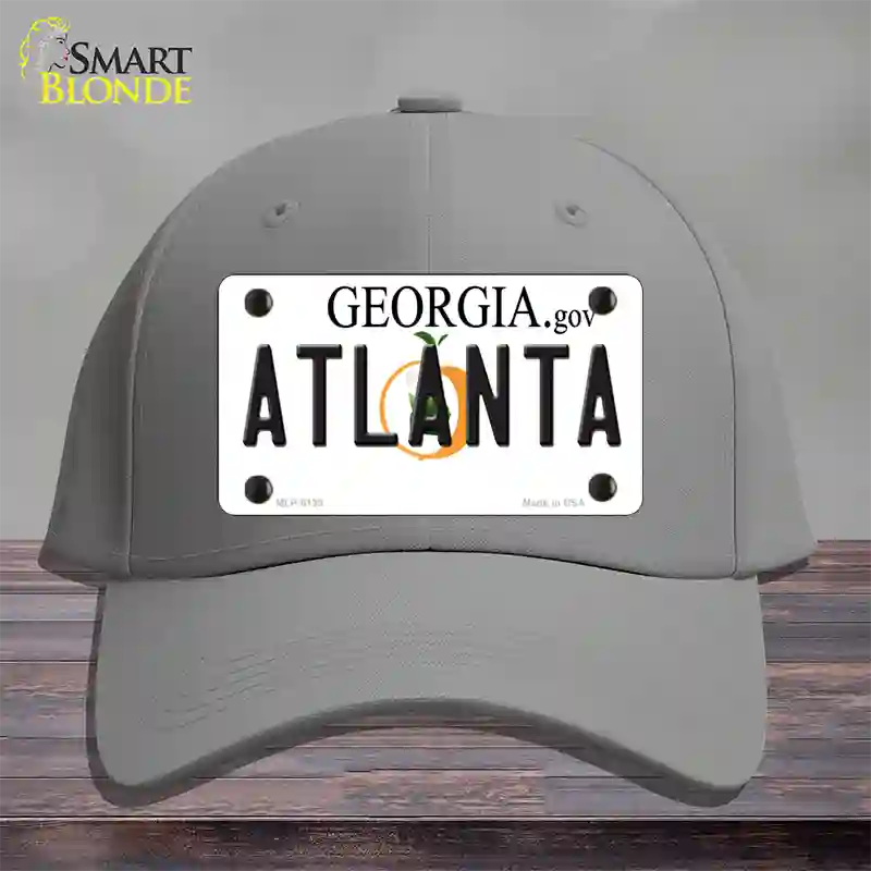 Atlanta Georgia Novelty License Plate Hat Cotton / Gray