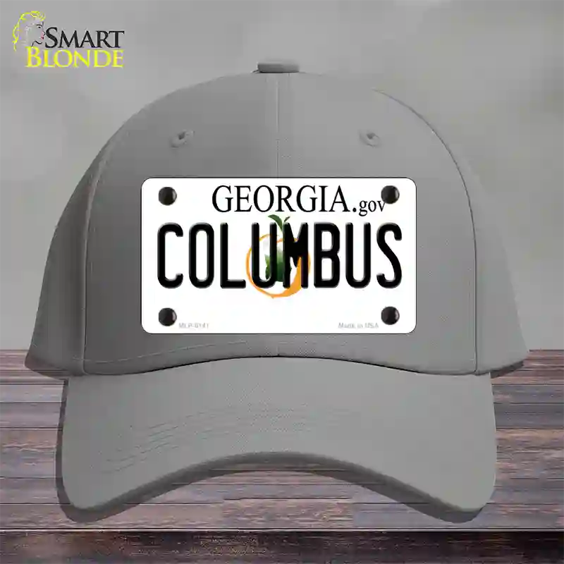 Columbus Georgia Novelty License Plate Hat Cotton / Gray