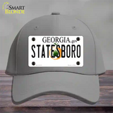 Statesboro Georgia Novelty License Plate Hat Cotton / Gray