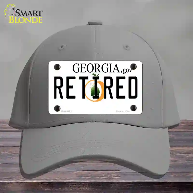 Retired Georgia Novelty License Plate Hat Cotton / Gray