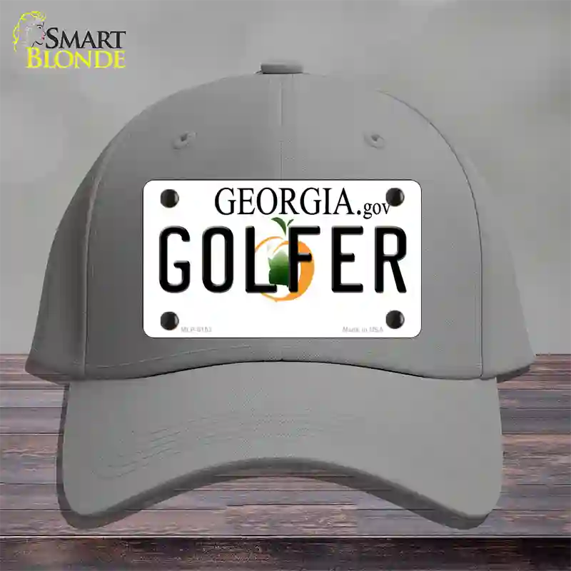 Golfer Georgia Novelty License Plate Hat Cotton / Gray