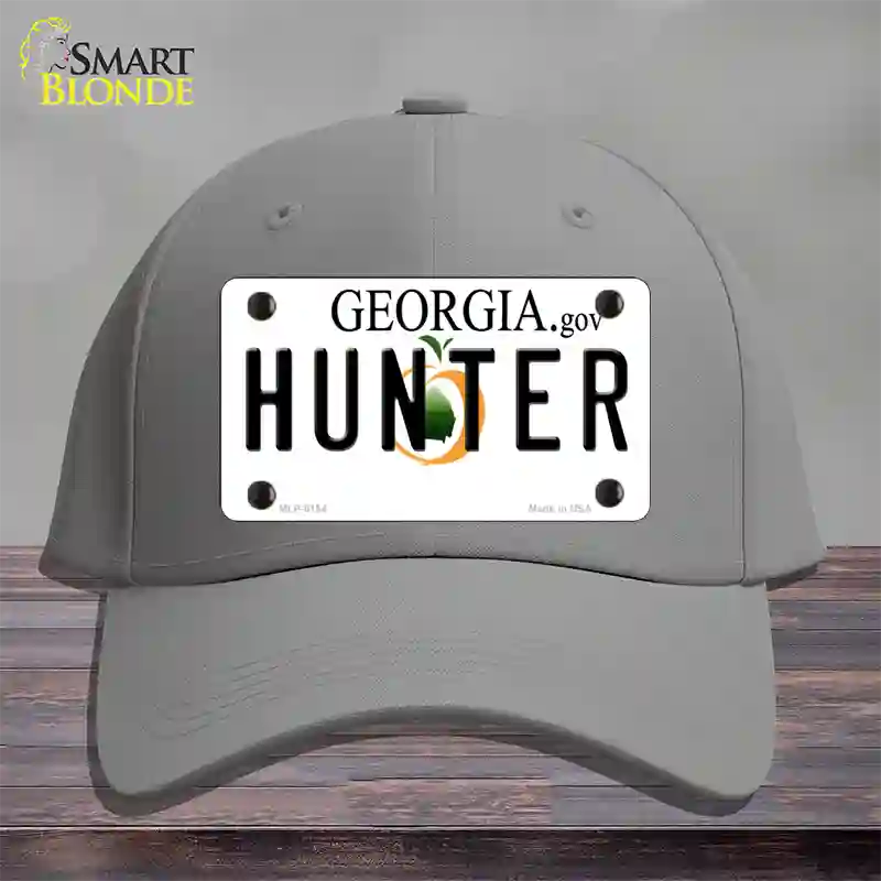 Hunter Georgia Novelty License Plate Hat Cotton / Gray