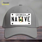 Native Georgia Novelty License Plate Hat Cotton / Gray