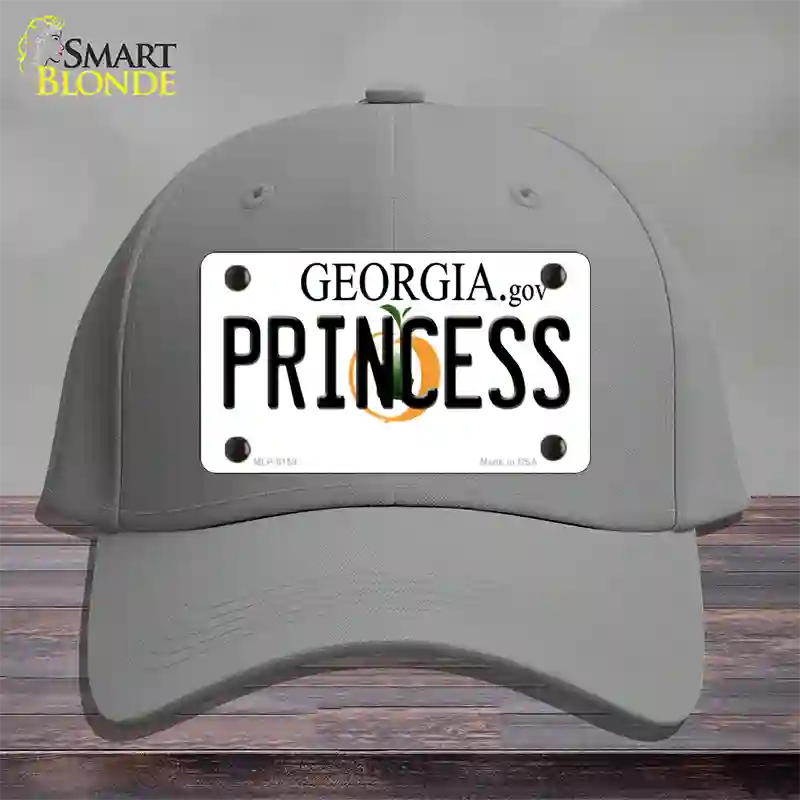 Princess Georgia Novelty License Plate Hat Cotton / Gray