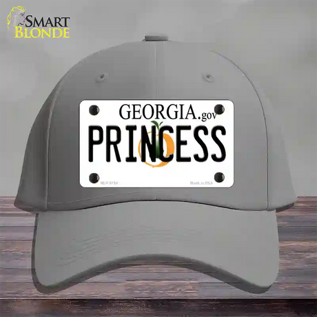 Princess Georgia Novelty License Plate Hat Cotton / Gray