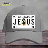 Jesus Georgia Novelty License Plate Hat Cotton / Gray