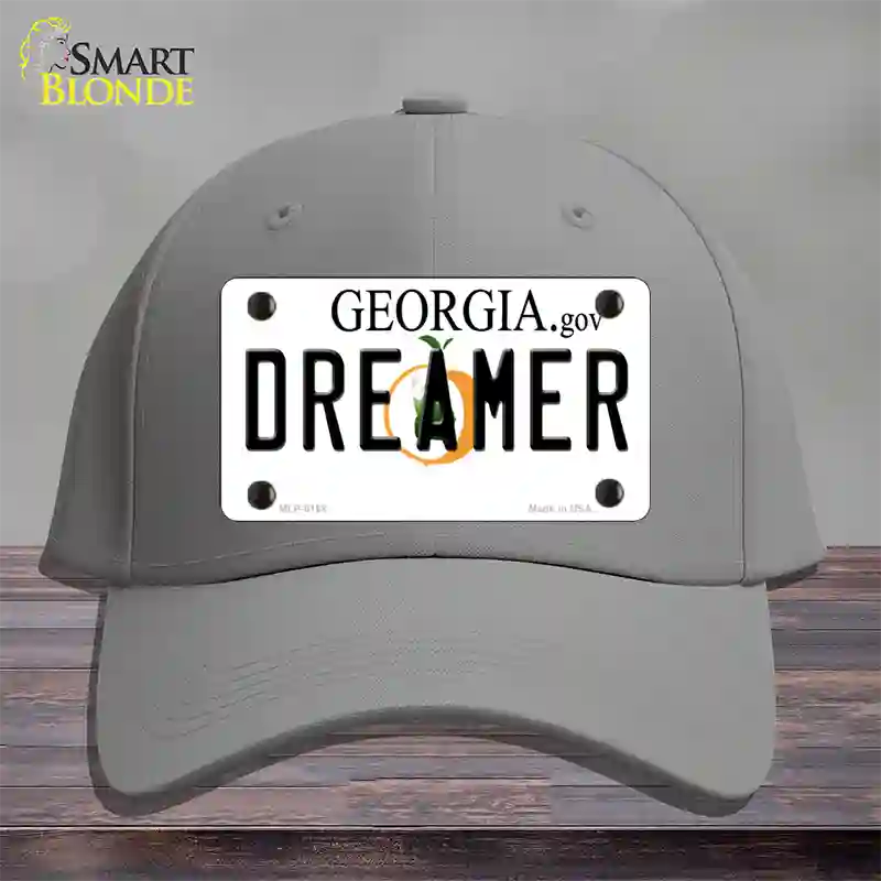 Dreamer Georgia Novelty License Plate Hat Cotton / Gray