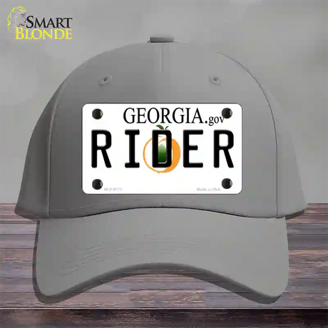 Rider Georgia Novelty License Plate Hat Cotton / Gray