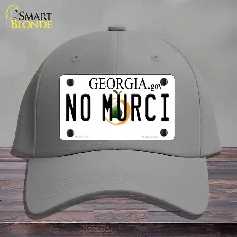 No Murci Georgia Novelty License Plate Hat Cotton / Gray