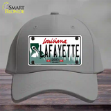 Lafayette Louisiana Novelty License Plate Hat Cotton / Gray