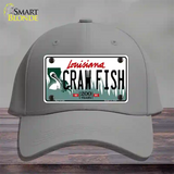 Craw Fish Louisiana Novelty License Plate Hat Cotton / Gray