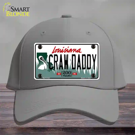 Craw Daddy Louisiana Novelty License Plate Hat Cotton / Gray