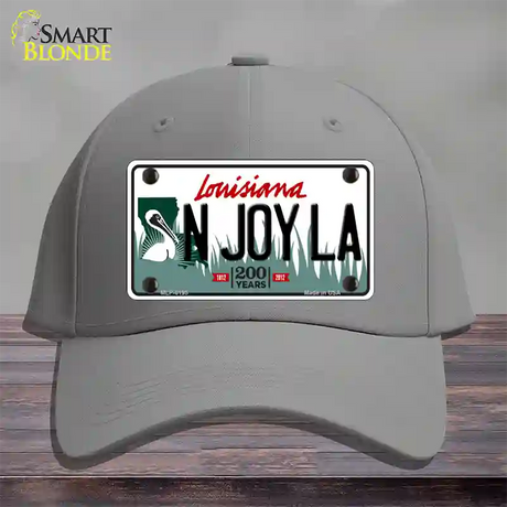 N Joy La Louisiana Novelty License Plate Hat Cotton / Gray