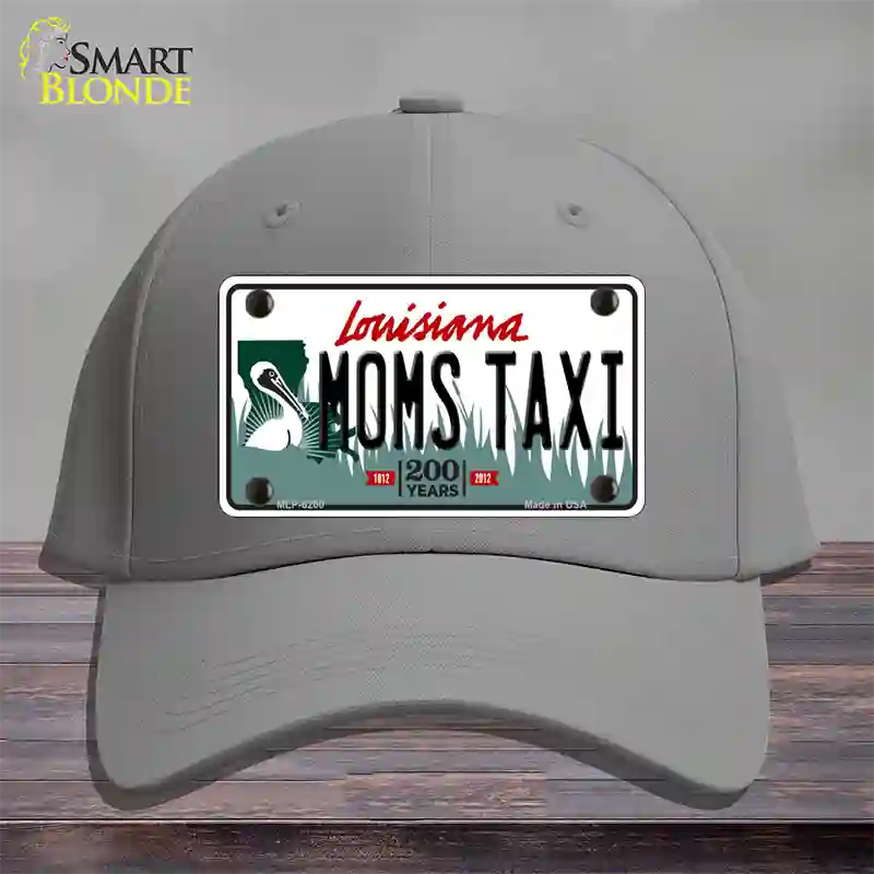 Moms Taxi Louisiana Novelty License Plate Hat Cotton / Gray