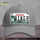 Biker Louisiana Novelty License Plate Hat Cotton / Gray