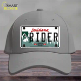 Rider Louisiana Novelty License Plate Hat Cotton / Gray