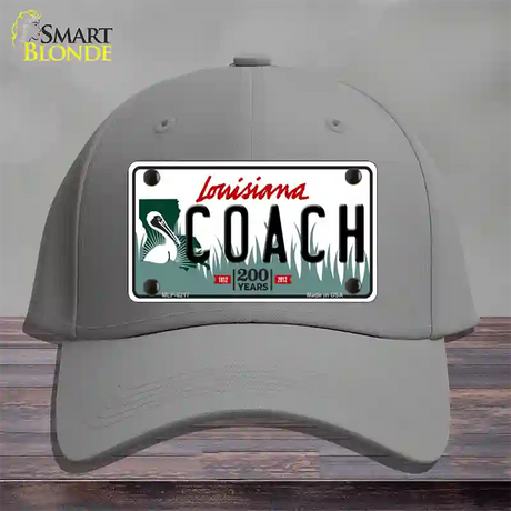 Coach Louisiana Novelty License Plate Hat Cotton / Gray