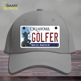 Golfer Oklahoma Novelty License Plate Hat Cotton / Gray