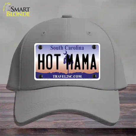 Hot Mama South Carolina Novelty License Plate Hat Cotton / Gray