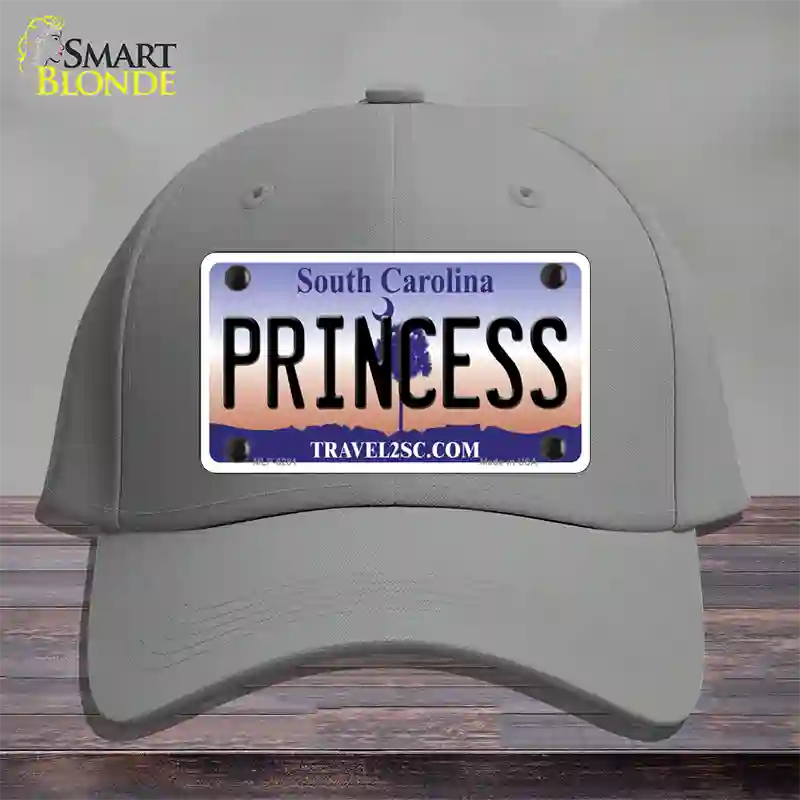 Princess South Carolina Novelty License Plate Hat Cotton / Gray