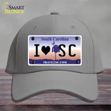 I Love South Carolina Novelty License Plate Hat Cotton / Gray