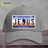 Jesus South Carolina Novelty License Plate Hat Cotton / Gray