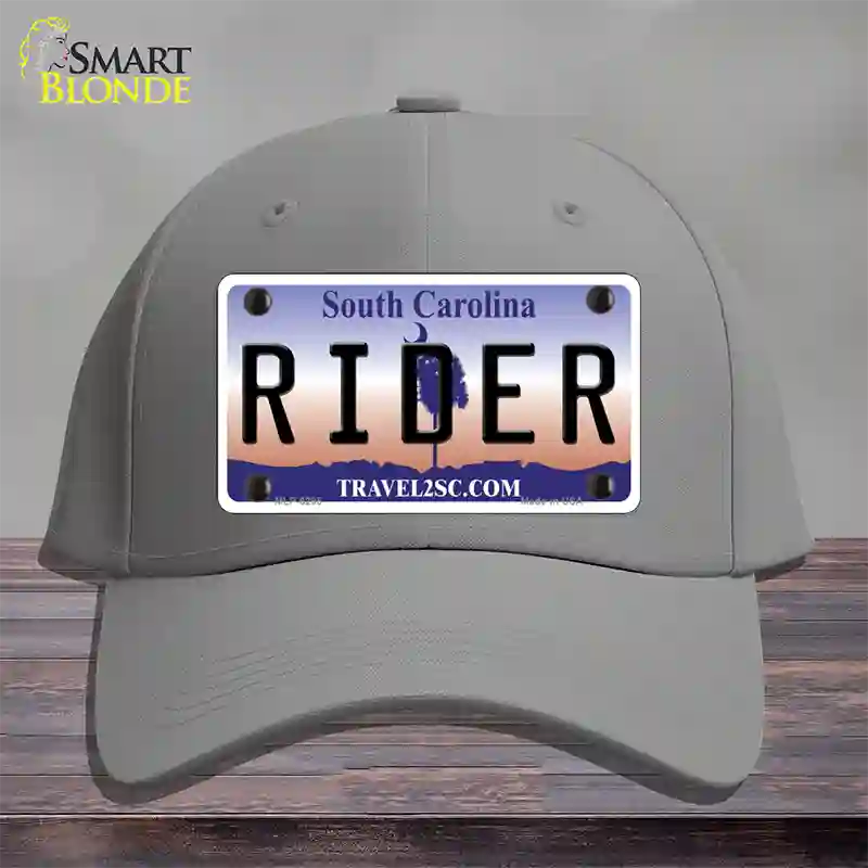 Rider South Carolina Novelty License Plate Hat Cotton / Gray