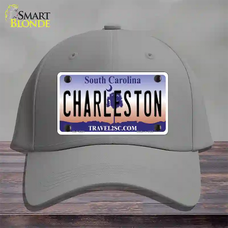 Charleston South Carolina Novelty License Plate Hat Cotton / Gray