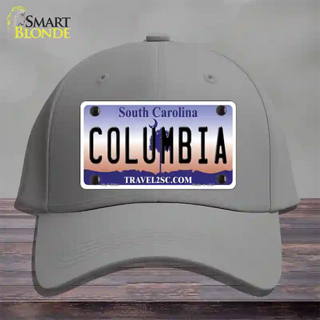 Columbia South Carolina Novelty License Plate Hat Cotton / Gray