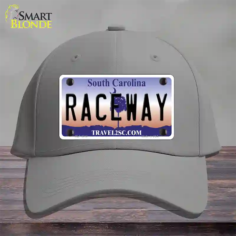 Raceway South Carolina Novelty License Plate Hat Cotton / Gray