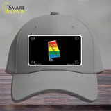 Alabama Rainbow Novelty License Plate Hat Cotton / Gray