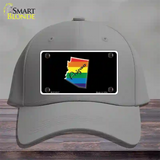 Arizona Rainbow Novelty License Plate Hat Cotton / Gray