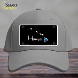 Hawaii Rainbow Novelty License Plate Hat Cotton / Gray