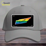 Tennessee Rainbow Novelty License Plate Hat Cotton / Gray