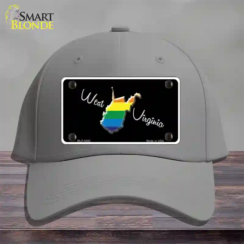 West Virginia Rainbow Novelty License Plate Hat Cotton / Gray