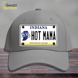 Hot Mama Indiana Novelty License Plate Hat Cotton / Gray