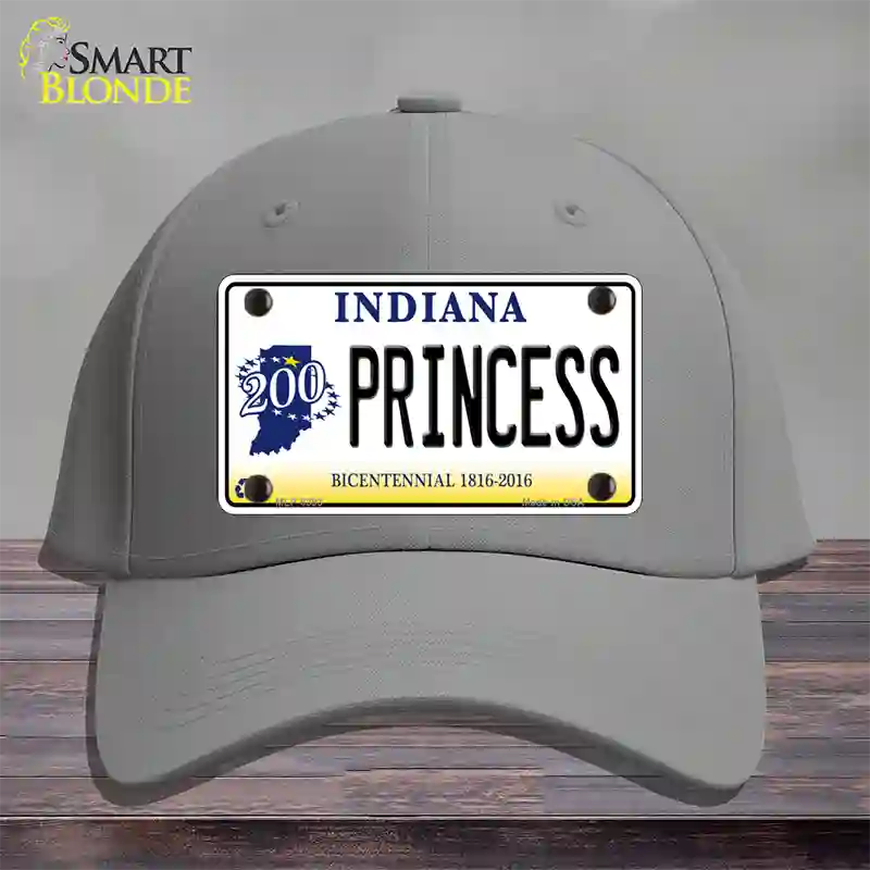 Princess Indiana Novelty License Plate Hat Cotton / Gray