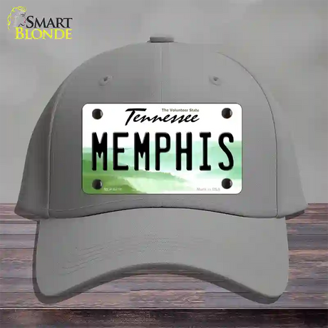 Memphis Tennessee Novelty License Plate Hat Cotton / Gray