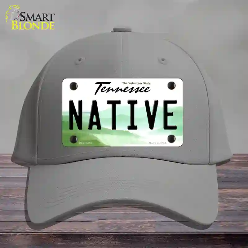 Native Tennessee Novelty License Plate Hat Cotton / Gray