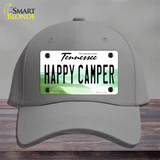 Happy Camper Tennessee Novelty License Plate Hat Cotton / Gray