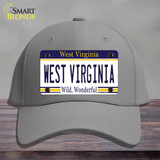 West Virginia Novelty License Plate Hat Cotton / Gray