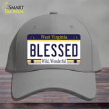 Blessed West Virginia Novelty License Plate Hat Cotton / Gray