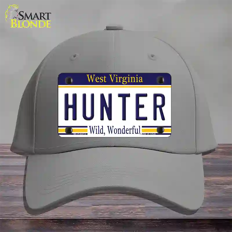 Hunter West Virginia Novelty License Plate Hat Cotton / Gray